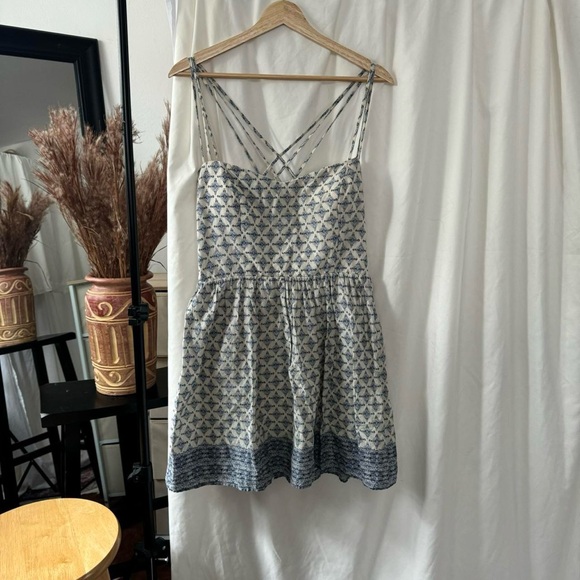 City Triangle - Blue and white babydoll summer dress - size 13 - Picture 8 of 8